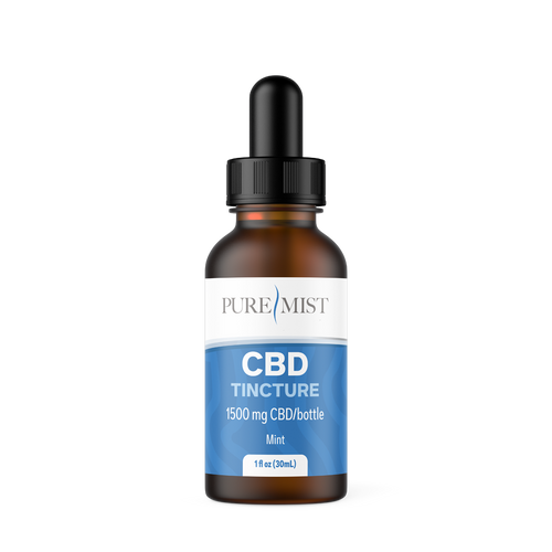 Pure Mist Topicals CBD Tincture Drops (with MCT) 1500mg Mint