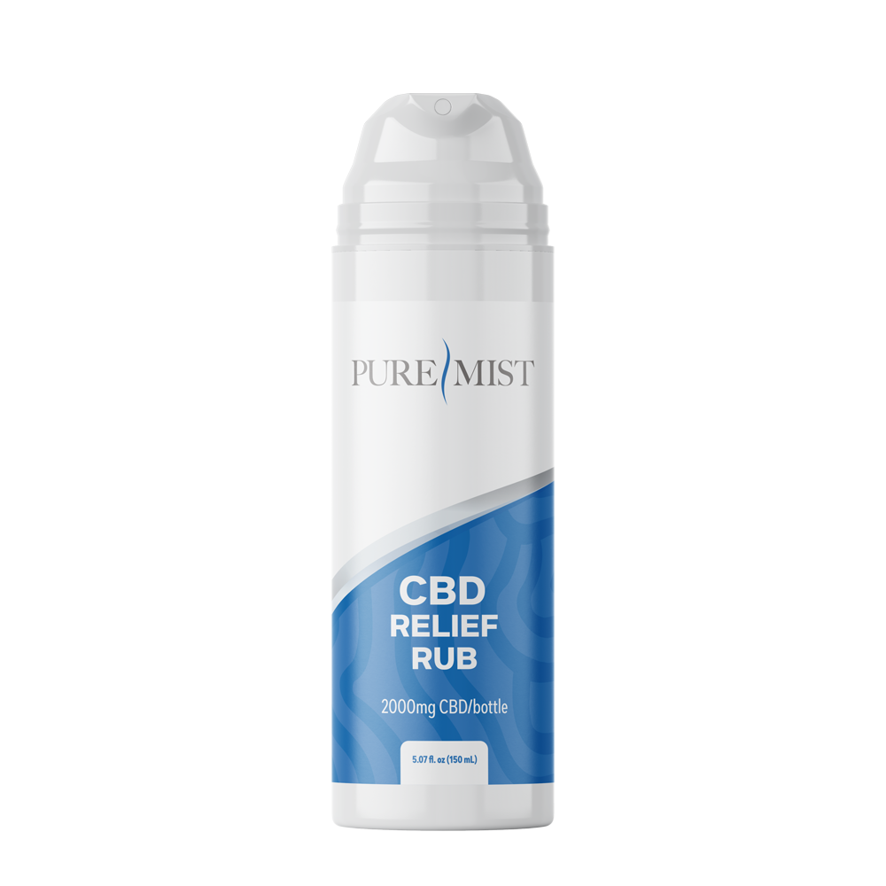 Pure Mist Topicals Intensive Relief Rub with Emu Oil and 2,000mg CBD